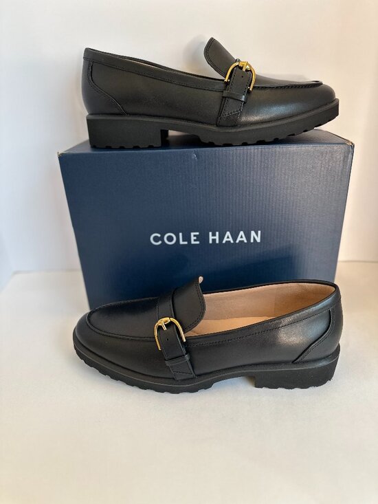Cole Haan Shoes - Cole Haan Giana Woman's Buckle Loafer Black Size 11 W30773